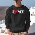 I Love My Social Anxiety Heart Humor Introvert Statement Unisex Sweatshirt