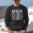 MBA For Men Women Master Degree Graduation Day Unisex Sweatshirt