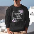 Memory Care Coordinator Purple Floral Pansies Unisex Sweatshirt