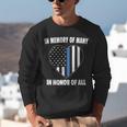 In Memory Of Many Honor Of All Blue Line American Flag Hear Unisex Sweatshirt