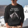 Mothman Shirt Antisocial Butterfly Introvert Cryptid Unisex Sweatshirt