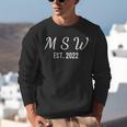 MSW Master Social Work Class Of 2022 Graduation Unisex Sweatshirt