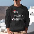 Nice Naughty Introvert List Christmas Introvert Unisex Sweatshirt Nice Naughty Introvert List Christmas Introvert Unisex Sweatshirt