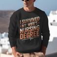 Nurse Graduation I Survived My Wife'S Nursing Degree Nurse Unisex Sweatshirt