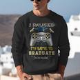 I Paused My Game To Graduate Class Of 2023 Gamer Graduation Unisex Sweatshirt