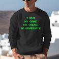 I Paused My Game To Graduate School Graduation Gamer Unisex Sweatshirt
