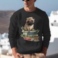 Pug Dog Reading Book Coffee Read Books Be Kind Stay Weird Unisex Sweatshirt