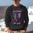 Purple In Memory Of Aunt Pancreatic Cancer Awareness Unisex Sweatshirt