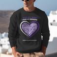 Purple In Memory Of My Grandpa Pancreatic Cancer Awareness Unisex Sweatshirt