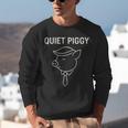 Quiet Piggy Introvert Media Humor Minimalist Line Art Unisex Sweatshirt Quiet Piggy Introvert Media Humor Minimalist Line Art Unisex Sweatshirt