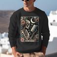 The Reader Tarot Card Skeleton Reading Book Bookworm Bookish Unisex Sweatshirt