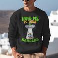 Take Me To Your Readers Alien Book Reading Bookaholic Unisex Sweatshirt