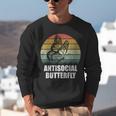 Retro Antisocial Butterfly Shirt For Introverts Unisex Sweatshirt
