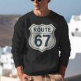 Retro Route 67 Highway Sign Vintage Road Nostalgia Unisex Sweatshirt Retro Route 67 Highway Sign Vintage Road Nostalgia Unisex Sweatshirt