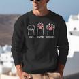 Rock Paper Scissors Hand Game Cute Paw Cat Introvert Unisex Sweatshirt
