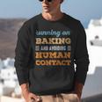 Running On Baking Social Introvert Humor Vintage Unisex Sweatshirt