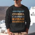 Running On Cinema Social Introvert Humor Vintage Unisex Sweatshirt