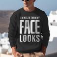 Sarcastic Shy People Introverts I'm Nicer Than My Face Looks Unisex Sweatshirt Sarcastic Shy People Introverts I'm Nicer Than My Face Looks Unisex Sweatshirt