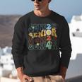 Senior 2024 Groovy Retro Class Of 2024 Graduation Senior 24 Unisex Sweatshirt