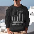 Senior Class Of 2025 USA Flag Cross Christian Graduation Unisex Sweatshirt