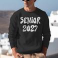 Senior Retro Class Of 2027 Graduation High School College Unisex Sweatshirt