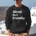 Silent But Friendly A Design For Introverts Unisex Sweatshirt Silent But Friendly A Design For Introverts Unisex Sweatshirt