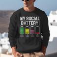My Social Battery Introverted Low Energy Antisocial Unisex Sweatshirt My Social Battery Introverted Low Energy Antisocial Unisex Sweatshirt