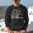 Social Battery Low Apparel Introvert Humor Unisex Sweatshirt Social Battery Low Apparel Introvert Humor Unisex Sweatshirt