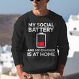 Social Battery Low Charger At Home Antisocial Introvert Unisex Sweatshirt Social Battery Low Charger At Home Antisocial Introvert Unisex Sweatshirt