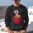 Strawberry Shortcake Sitting On Strawberry Retro Nostalgia Unisex Sweatshirt