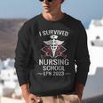 I Survived Nursing School LPN Class Of 2023 Nurse Graduation Unisex Sweatshirt