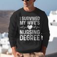 I Survived My Wife's Nursing Degree School Graduation Unisex Sweatshirt