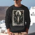 Tarot Cards Guide Book Esoteric Mysticism Clothing Tarot Card Justice Unisex Sweatshirt