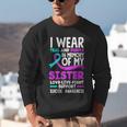 Teal & Purple In Memory Of My Sister Suicide Prevention Unisex Sweatshirt Teal & Purple In Memory Of My Sister Suicide Prevention Unisex Sweatshirt