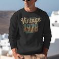 Vintage 1978 Retro Year Groovy 70s For Dad Nostalgia Unisex Sweatshirt