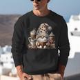 Vintage Cute Gnome Reading Book Coffee Latte Men Women Kids Unisex Sweatshirt