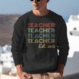 Vintage Teacher Established 2018 Graduation Men Unisex Sweatshirt