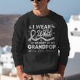 I Wear In Memory Of My Grandpop Lung Cancer Unisex Sweatshirt