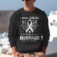 I Wear In Memory Of My Husband Lung Cancer Awareness Unisex Sweatshirt