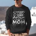 I Wear In Memory Of My Mom Lung Cancer Unisex Sweatshirt