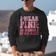 I Wear Pink In Memory Of My Aunt Breast Cancer Aunt Awarenes Unisex Sweatshirt