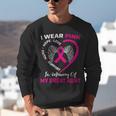 I Wear Pink In Memory Of My Great Aunt Breast Cancer Graphic Unisex Sweatshirt