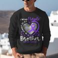 I Wear Purple In Memory Of My Brother Overdose Awareness Unisex Sweatshirt