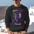 Wear Purple In Memory Of Cousin Pancreatic Cancer Awareness Unisex Sweatshirt