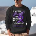 I Wear Purple In Memory Of My Husband Overdose Awareness Unisex Sweatshirt