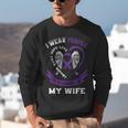 Wear Purple In Memory Of My Wife Pancreatic Cancer Awareness Unisex Sweatshirt Wear Purple In Memory Of My Wife Pancreatic Cancer Awareness Unisex Sweatshirt