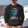 I Wear Teal And Purple In Memory Of My Uncle Mental Health Unisex Sweatshirt I Wear Teal And Purple In Memory Of My Uncle Mental Health Unisex Sweatshirt