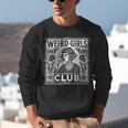 Weird Girls Club Vintage Linocut Retro Introvert Aesthetic Unisex Sweatshirt