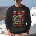 Woman Firefighter Aunt TiTi Auntie Black Graduation Unisex Sweatshirt