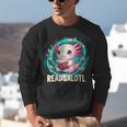 Women's Readsolotl Kawaii Axolotl Reading Book Lover Unisex Sweatshirt